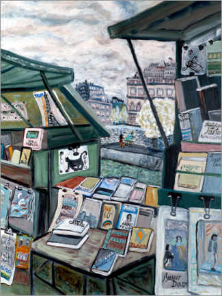 Wandbild  Geschäfte an der Seine - Deborah Eve Alastra