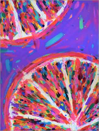 Juliste Pink Grapefruit Slices