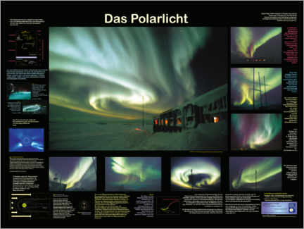 Leinwandbild Polarlicht - Planet Poster Editions