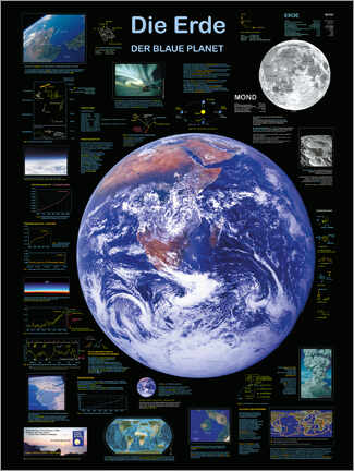 Acrylglasbild  Erde - Planet Poster Editions