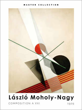 Obraz  Moholy-Nagy - Composition A XXI - László Moholy-Nagy