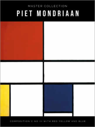 Poster Composition C (No. III) With Red, Yellow and Blue