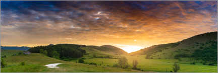 Wandbild  Sonnenstrahlen zwischen Wolken - Fabio Lamanna