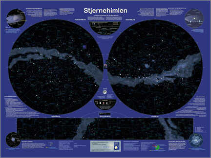 Lærredsbillede  Stjernehimlen - Planet Poster Editions