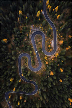 Obraz  Italian serpentine from above - Martin Podt