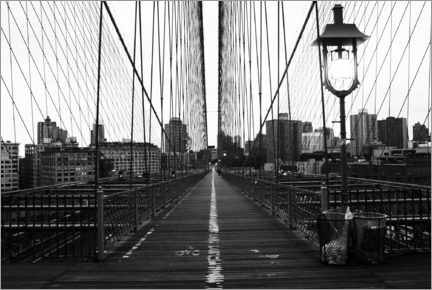 Acrylic print  Brooklyn Bridge New York - Bernd Obermann