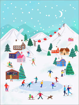 Poster Christmas Village