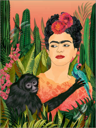 Wall print My Frida Kahlo - Ella Tjader