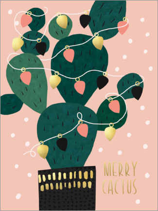 Wall print  Merry Cactus - Charlotte Pepper