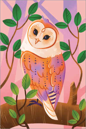 Plakat Owl portrait