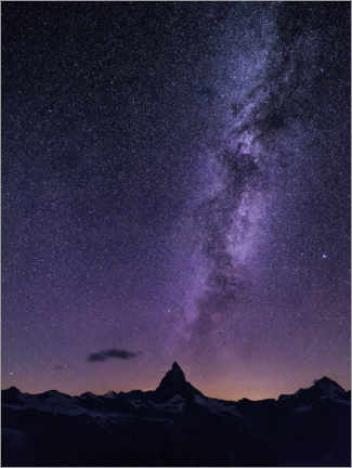Wandbild  Matterhorn im Licht der Sterne - Peter Wey