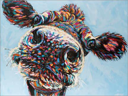 Wall print  Funny Cow II - Carolee Vitaletti