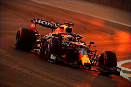 Acrylglas print Max Verstappen, Red Bull Racing, Saudi Arabia GP, 2021