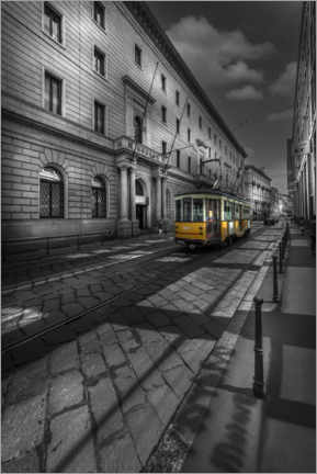 Wandbild Milano Straßenbahn - Jens Korte