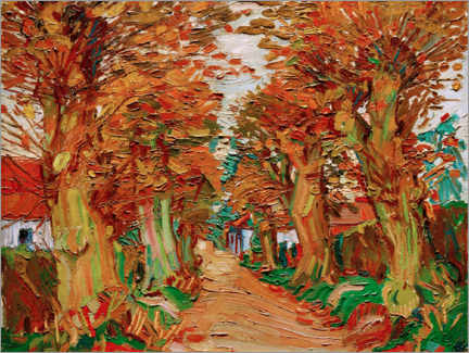 Tableau  Avenue of Linden Trees - Peter August Böckstiegel