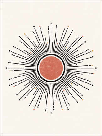 Poster Minimalist Boho Sun