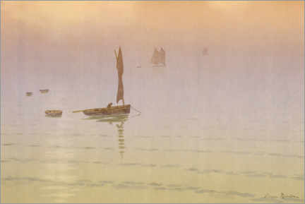 Wall print  Fog on the sea - Henri Rivière