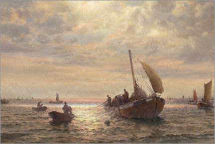 Poster Fishing boats