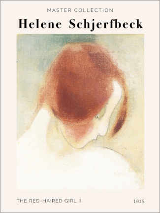 Tavla  Helene Schjerfbeck - The Red-Haired Girl II - Helene Schjerfbeck