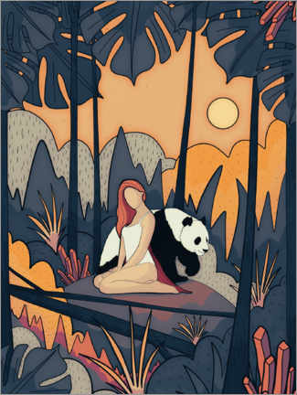 Plakat The girl and the panda