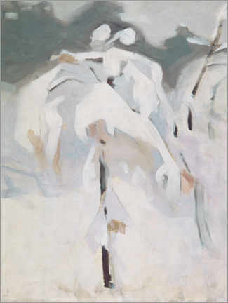 Tavla  Snow Covered Birch, c.1913 - Helene Schjerfbeck