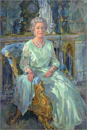 Wandbild Ihre Majestät, die Königin Elisabeth II., 1996 - Susan Ryder
