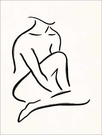 Obraz  Abstract line body woman - Olga Telnova