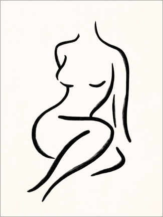 Poster Abstract woman body