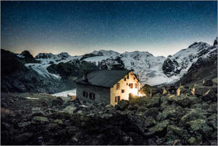 Tableau  Night shots at the Boval Hütte SAC, Val Morteratsch - Marcel Gross
