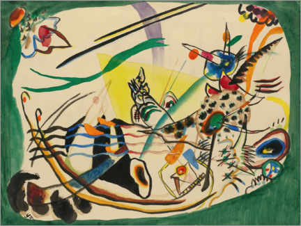 Wandbild  Studie zu Grüner Rand, 1919 - Wassily Kandinsky