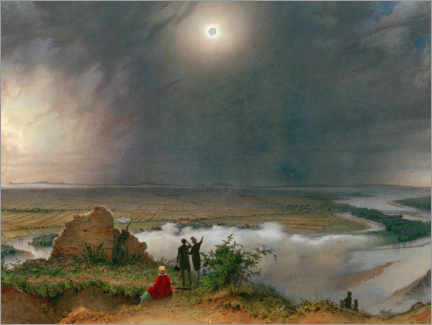 Wall print  Solar eclipse on July 8, 1842 - Leander Russ