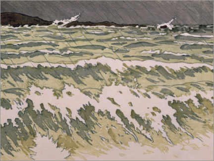 Poster Rain on the Sea