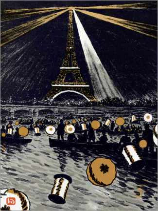 Wall print  Festivities on the Seine, 1902 - Henri Rivière