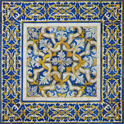Wall print  Altes Azulejo in Faro, Portugal - Dieterich Fotografie