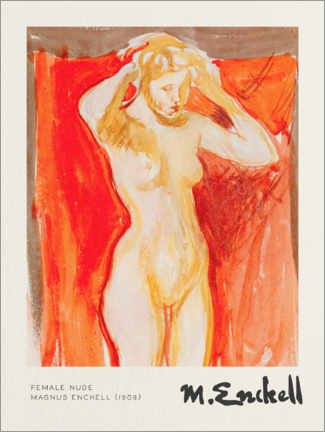 Wall print Female Nude - Magnus Enckell