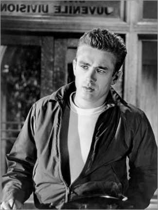 Poster  James Dean, Rebel without a cause, 1955