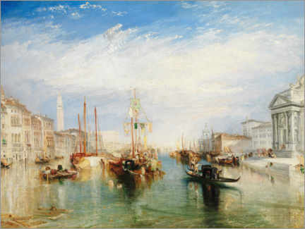 Canvastavla  Venice, from the porch of madonna della salute, 1835 - Joseph Mallord William Turner