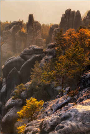 Poster  Saxon Switzerland - Schrammsteine - Mikolaj Gospodarek