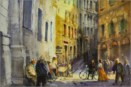 Wall print  Street in Italy - Samira Yanushkova