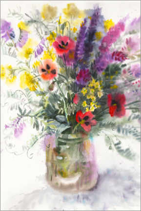 Poster Bouquet of wild flowers