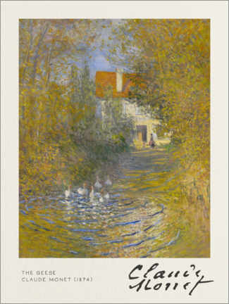 Póster  The Geese - Claude Monet