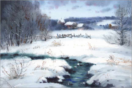 Wall print  Winter mood - Samira Yanushkova