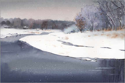 Poster Winter landscape
