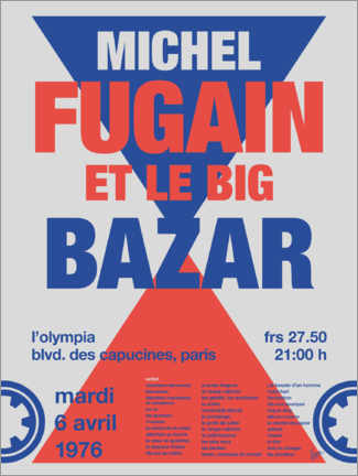 Póster Michel Fugain Concert Poster