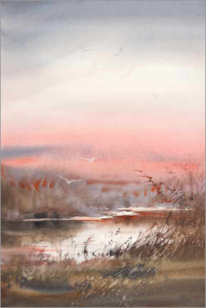 Wall print  The energy of nature, Sunrise - Samira Yanushkova