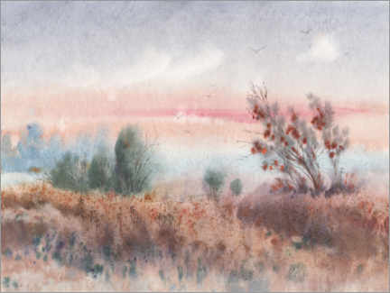 Wall print  Foggy morning - Samira Yanushkova