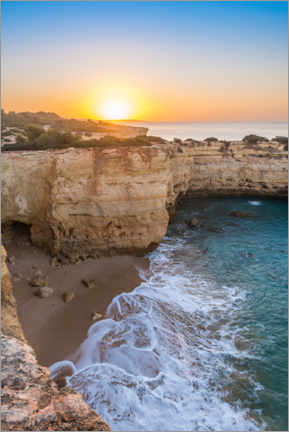 Tableau Sunrise at the Rocky Algarve - Denis Feiner