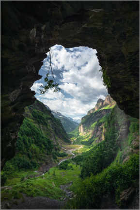 Poster Eine mystische Höhle in den französichen Alpen