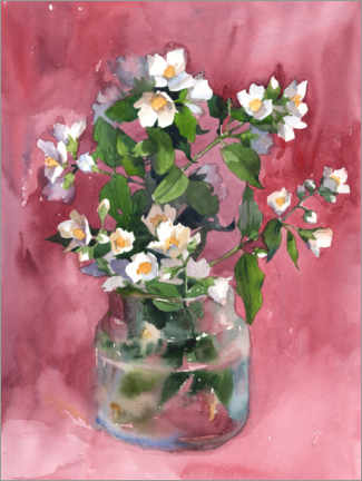 Wall print  Provence still life with flowers - Samira Yanushkova