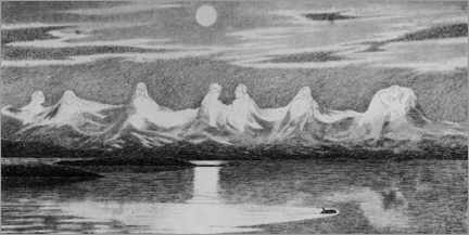 Print  The Seven Sisters - Theodor Kittelsen